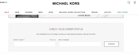 Michael Kors tracking order